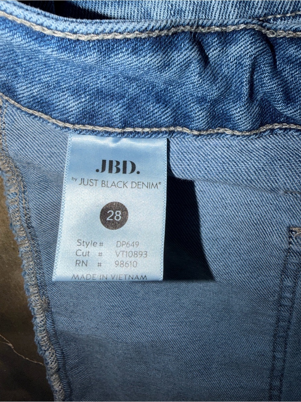 JBD Just Black Denim Eve High Rise Utility Wide Leg Jeans Size 28 - Picture 11 of 14